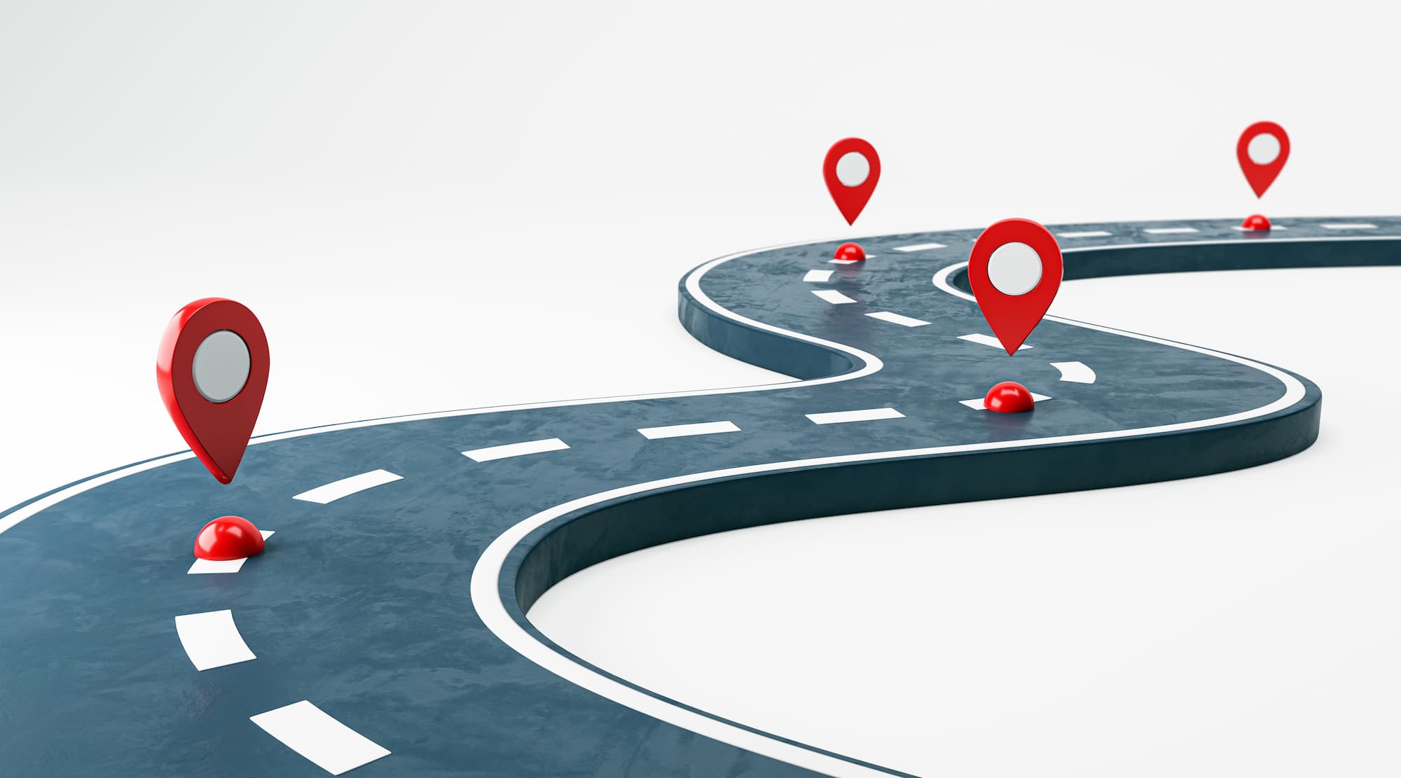 Implementing Loop Marketing Your Strategic Roadmap section image - graphic of road with map points throughout