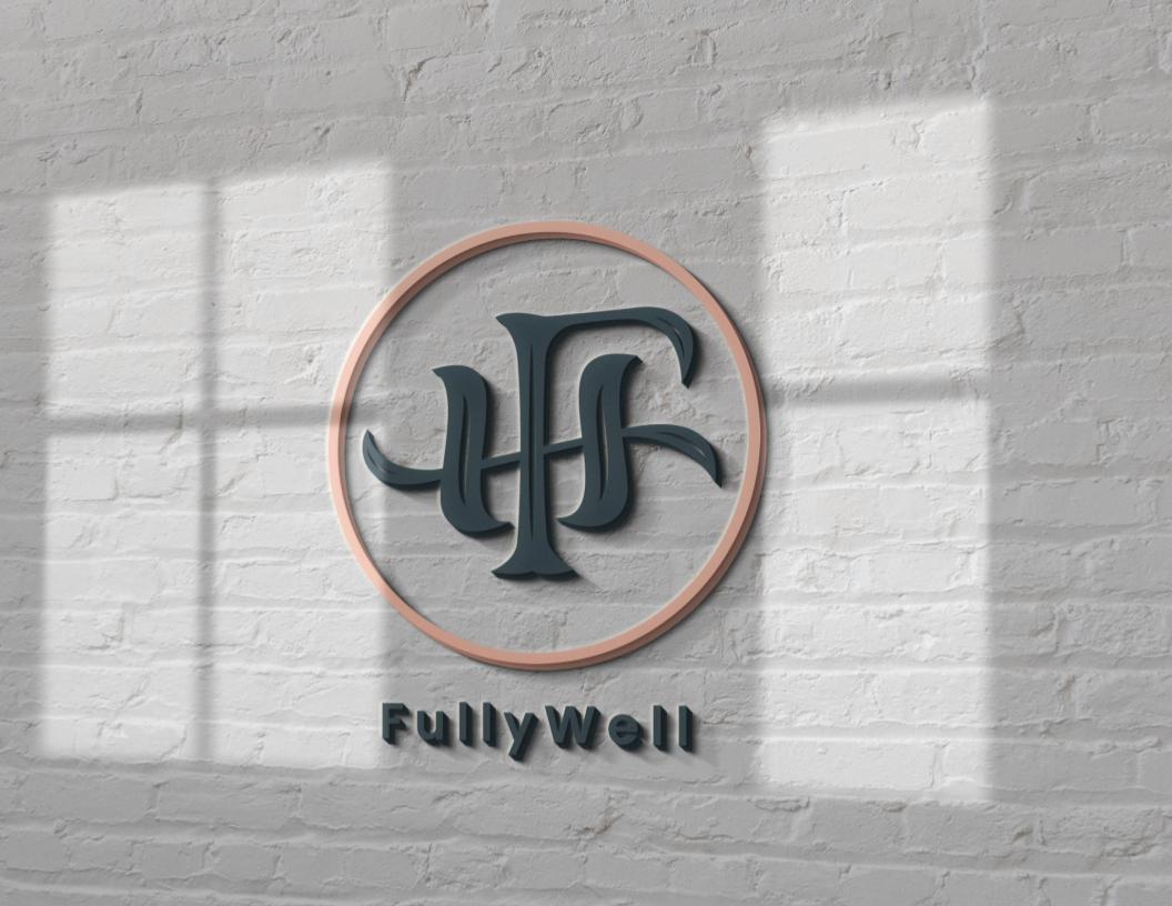 Fully Well - Logo on white brick-1